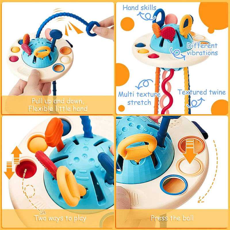 Load image into Gallery viewer, Montessori-Spielzeug für Babys: Zieh-Schnur-Sensory Toy
