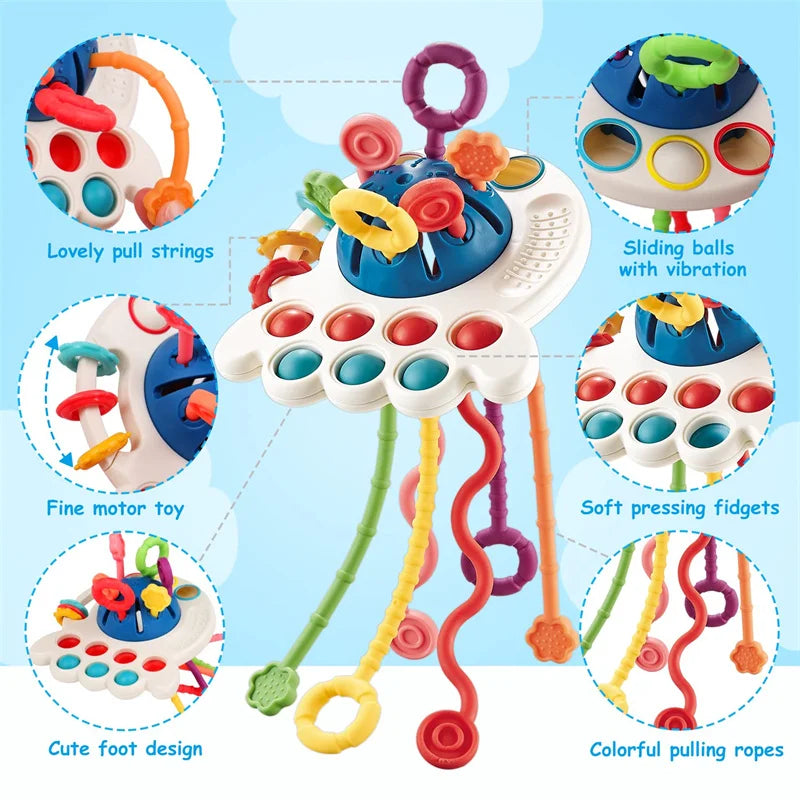 Load image into Gallery viewer, Montessori-Spielzeug für Babys: Zieh-Schnur-Sensory Toy
