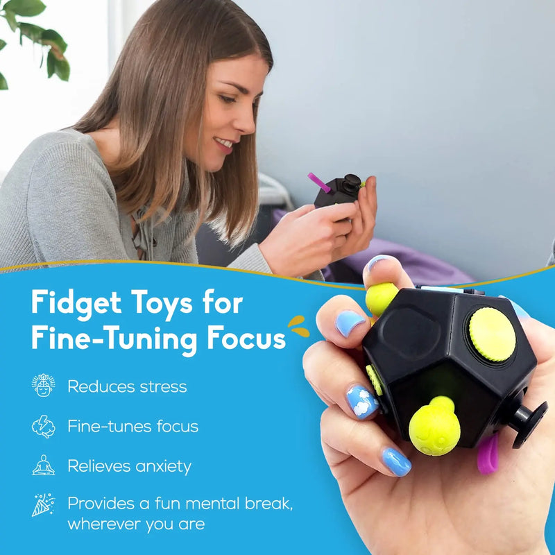 Load image into Gallery viewer, 12-Seitige Fidget Cube Spielzeuge
