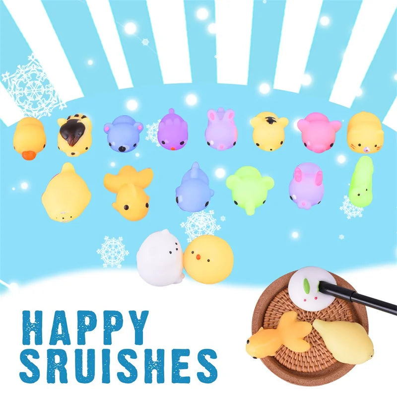 Load image into Gallery viewer, 50-5PCS Mochi Squishies Kawaii Anima Squishy Toys For Kids Antistress Ball Squeeze Party Favors Stress Relief Toys For Birthday
